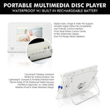 Reproductor de DVD portátil Blanco PYLE-HOME PLMRDV74