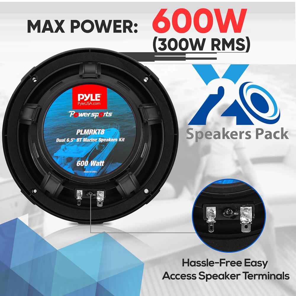 Parlantes o altavoces impermeable marinos PYLE PLMRKT8