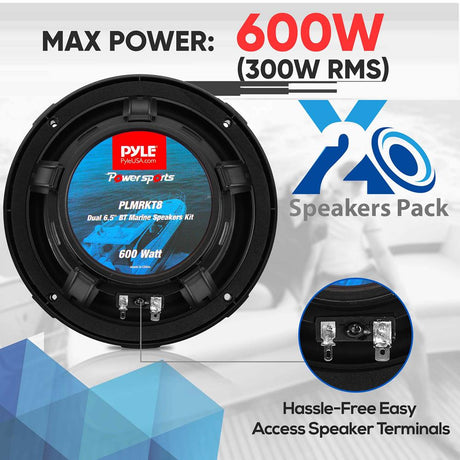 Parlantes o altavoces impermeable marinos PYLE PLMRKT8