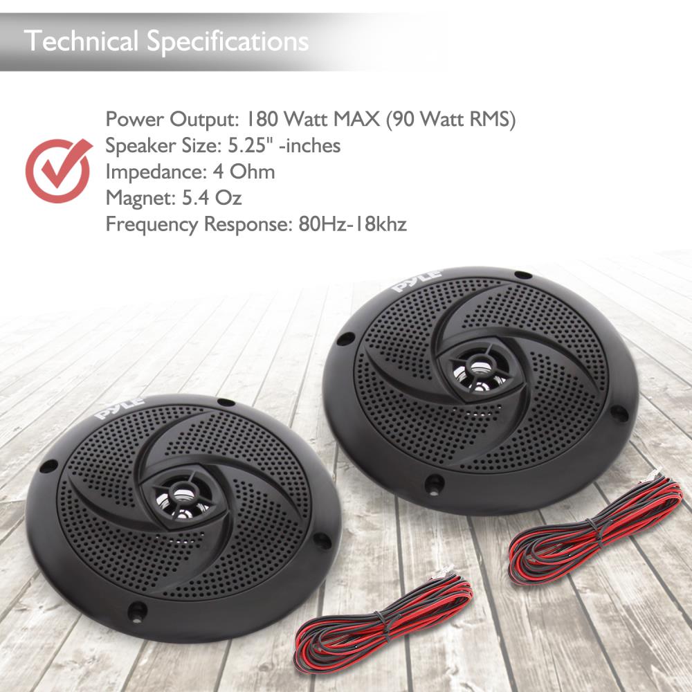 Parlantes o Altavoces de grado marino PYLE PLMRS5B