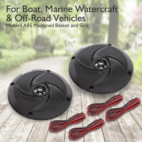 Parlantes o Altavoces LED marinos PYLE PLMRS63BL