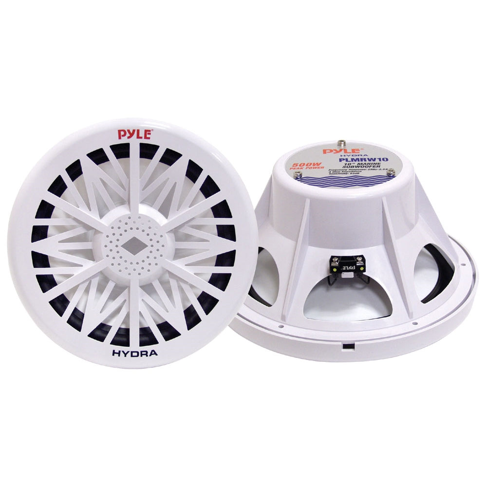 Parlantes Subwoofer marino blanco PYLE PLMRW8