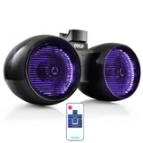 Altavoces de torre de wakeboard marinos PLMRWB852LEB (negro)