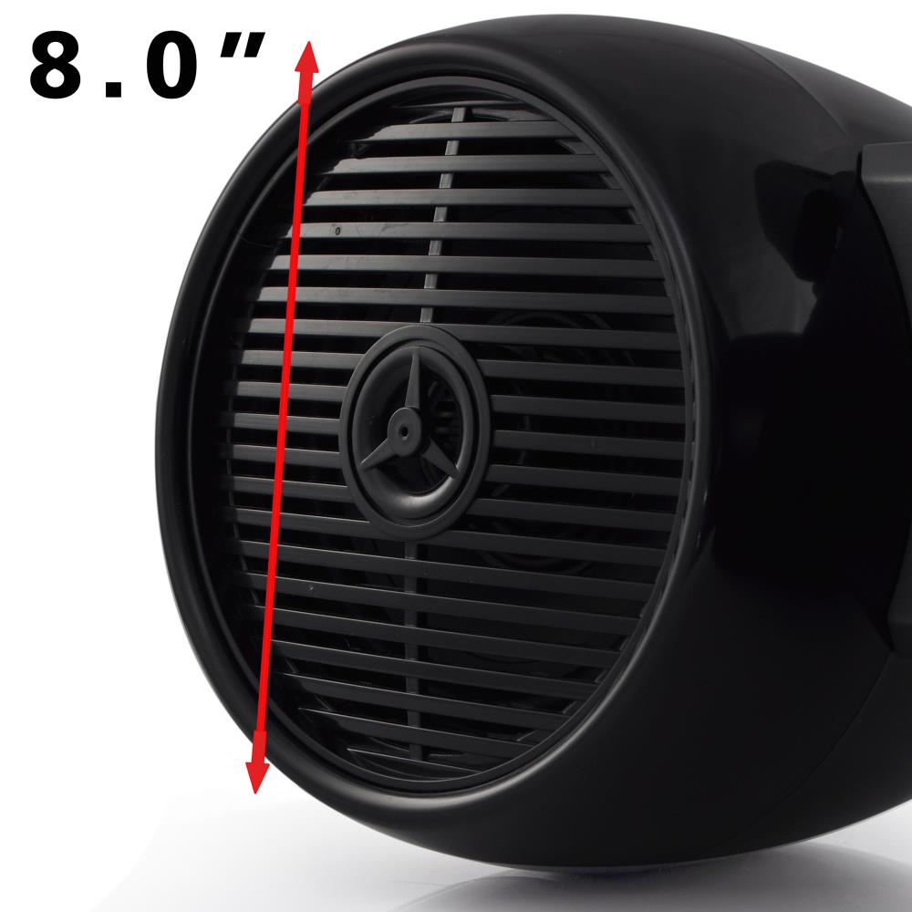 Altavoces de torre de wakeboard marinos PLMRWB852LEB (negro)