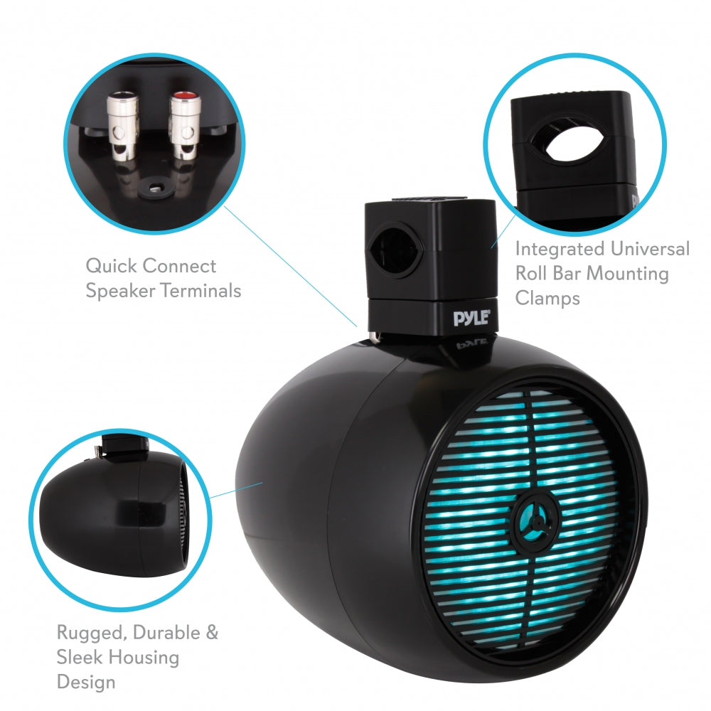 Parlantes o Altavoces de torre LED PYLE PLMRWB858LE