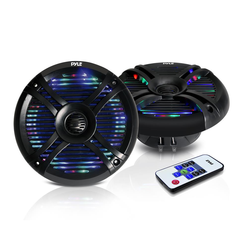 Parlantes impermeables de grado marino PYLE ‎PLMRX68LEB