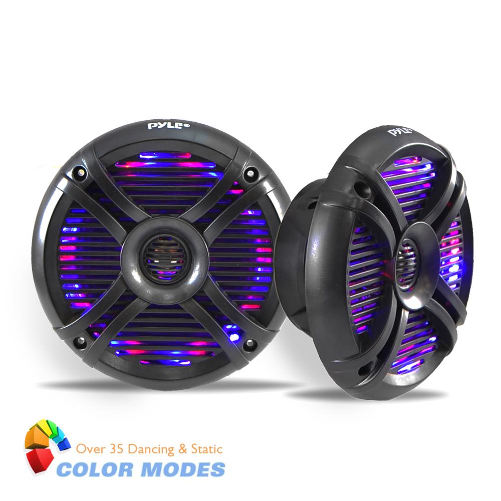 Parlantes impermeables de grado marino PYLE ‎PLMRX68LEB