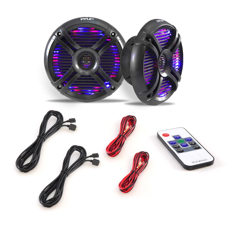 Parlantes impermeables de grado marino PYLE ‎PLMRX68LEB