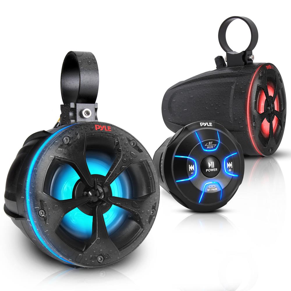Parlantes o Altavoces marino impermeable PYLE PLUTV48KBTR