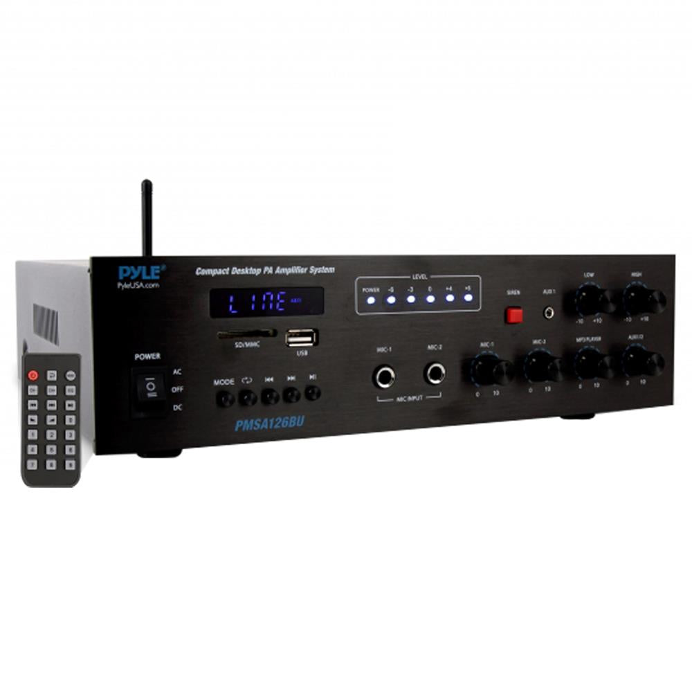 Amplificador inalámbrico Bluetooth PYLE-HOME PMSA126BU