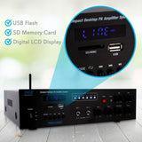 Amplificador inalámbrico Bluetooth PYLE-HOME PMSA126BU