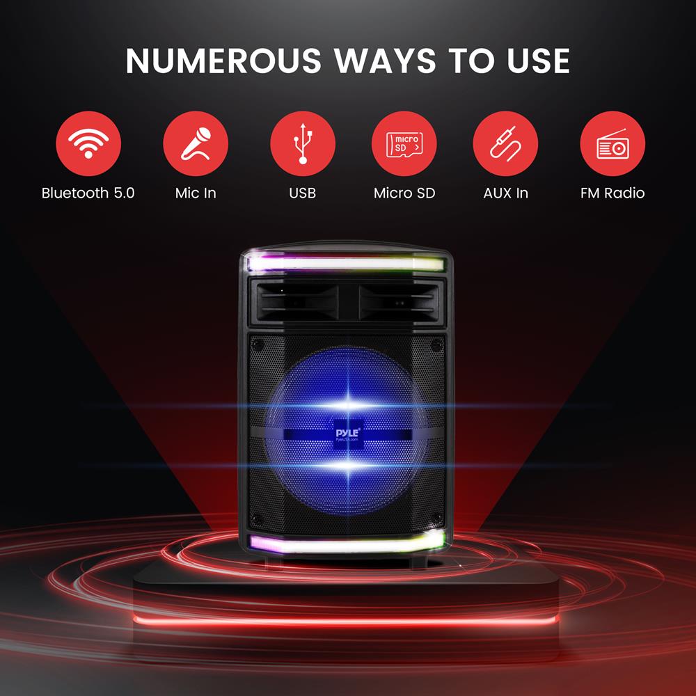 Parlantes Portátiles o Altavoz Bluetooth PYLE-PRO PPHP1044B