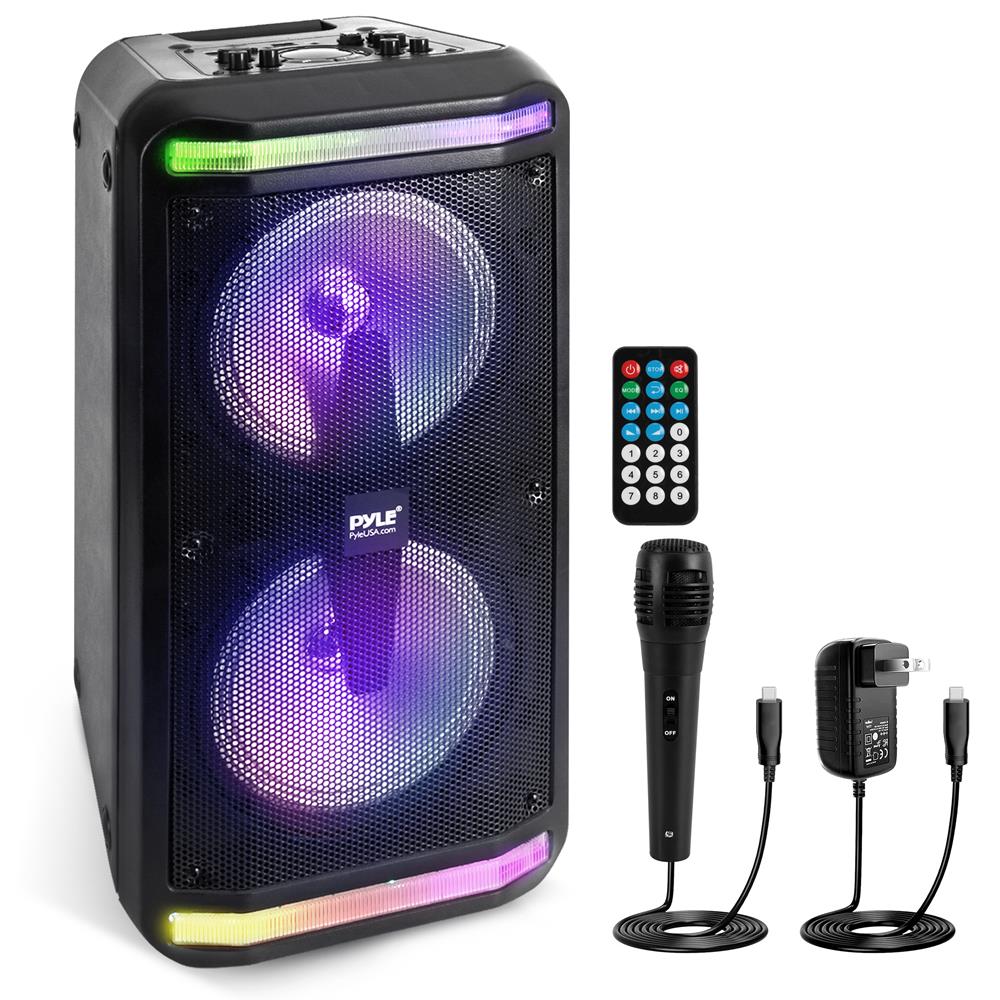 Parlantes Portátiles y micrófono Bluetooth PYLE-PRO PPHP288B