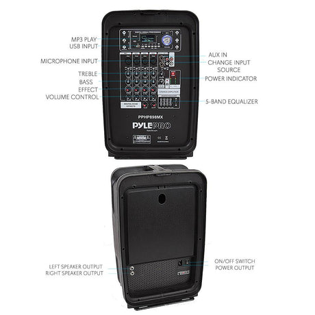 Amplificador de altavoz para DJ PYLE-PRO PPHP898MX