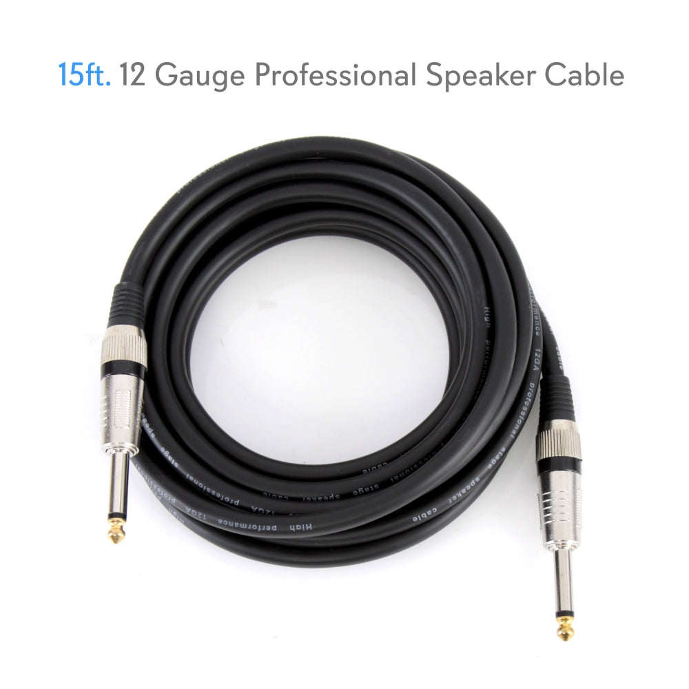 Cable de altavoz profesional calibre 12 PYLE-PRO PPJJ15