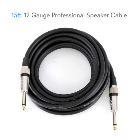 Cable de altavoz profesional calibre 12 PYLE-PRO PPJJ15