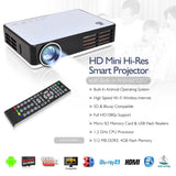 Mini proyector inteligente de alta resolución HD PYLE-HOME PRJAND805