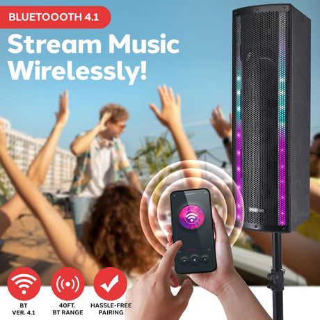 Parlantes Portátiles de Bluetooth PYLE-PRO PS65ACT