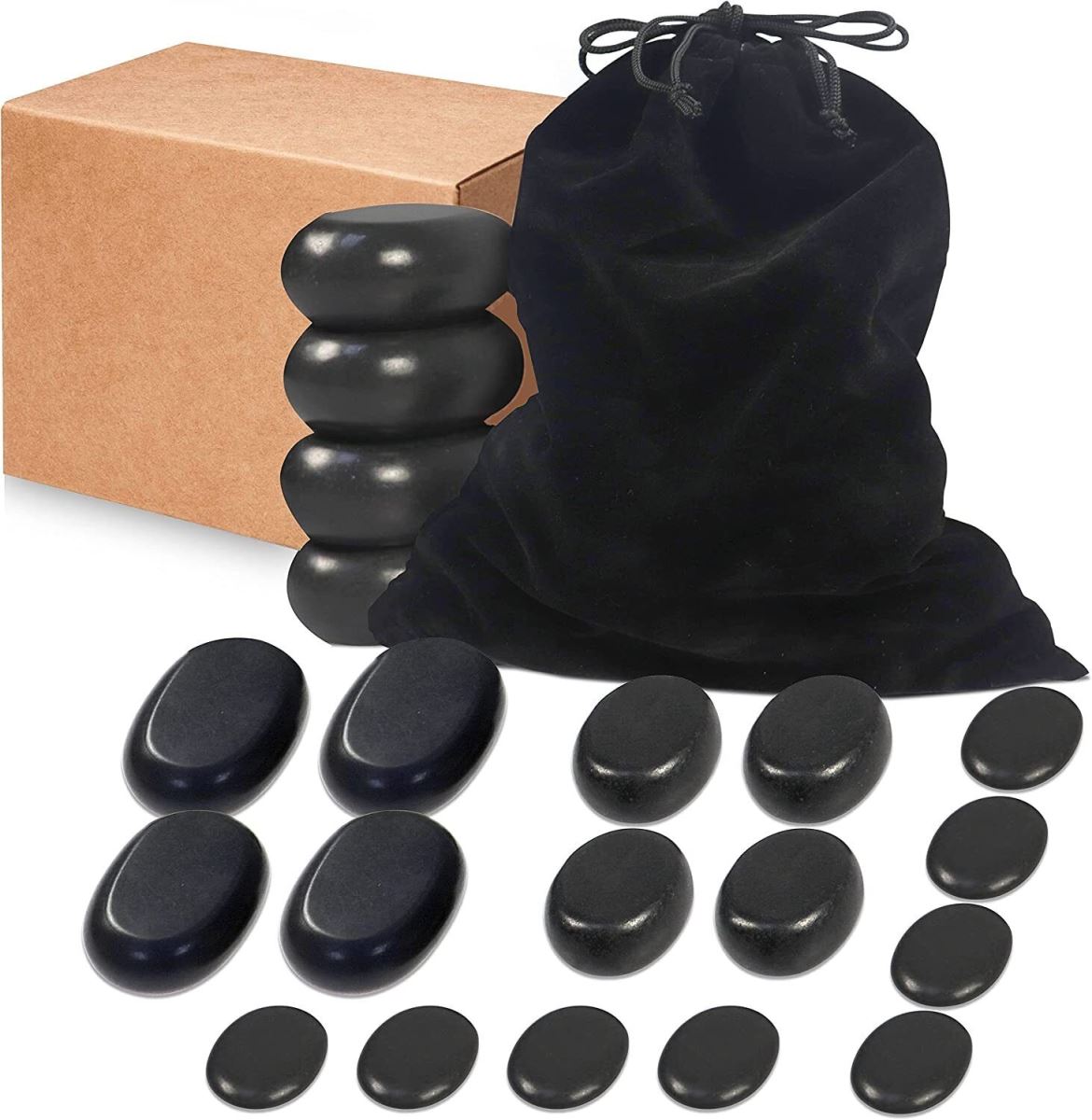 Piedras calientes para masaje