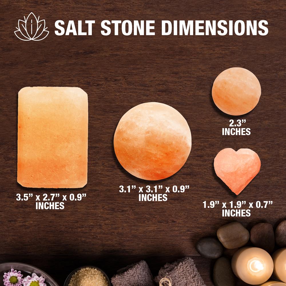 Piedras de masaje con sal