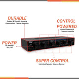 Selector de altavoces estére negro PYLE-HOME PSPVC6
