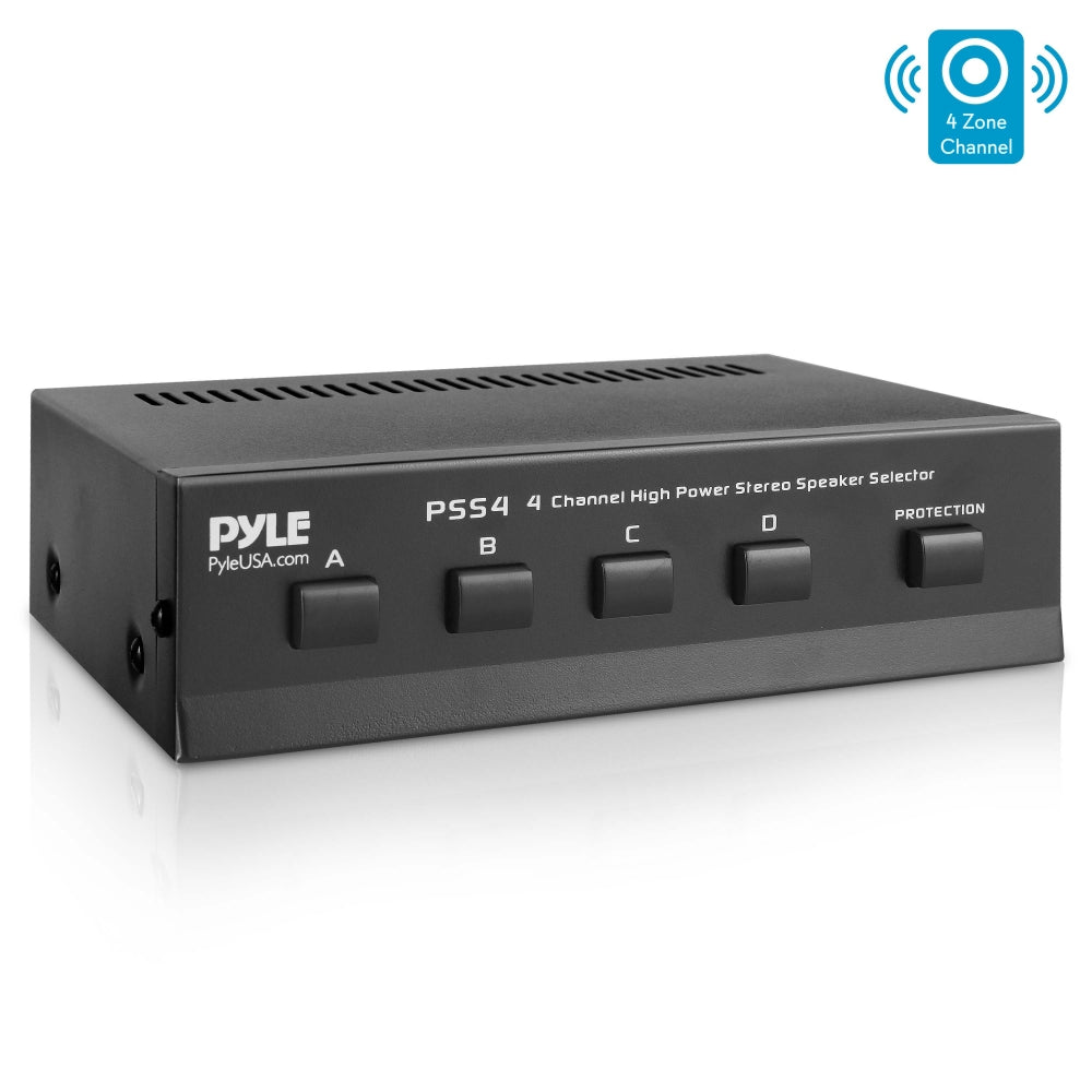 Selector de altavoces de 4 zonas para 4 pares de altavoces - PSS4