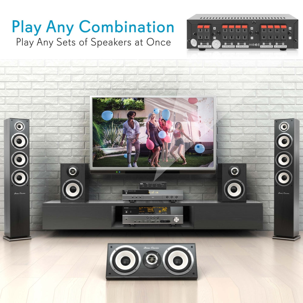 Selector de altavoces de 4 zonas para 4 pares de altavoces - PSS4