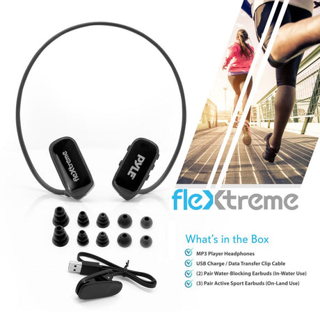 Reproductor de MP3 a prueba de agua PYLE-SPORT PSWP28BK