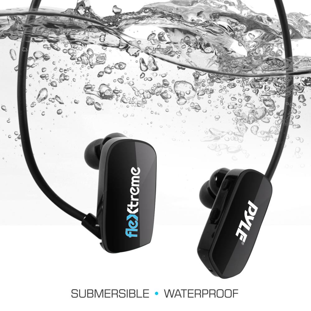 Reproductor de MP3 a prueba de agua PYLE-SPORT PSWP28BK