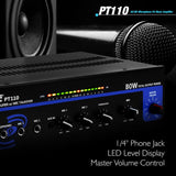 Amplificador de sonido negro PYLE-HOME PT110