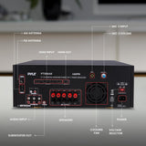 Amplificador inalámbrico con Bluetooth PYLE-HOME PT588AB