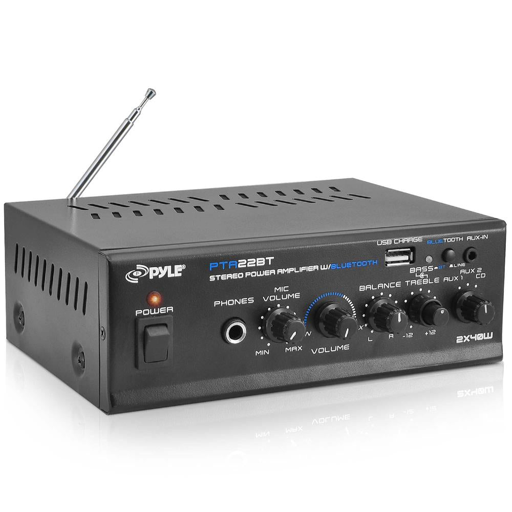 Amplificador de audio y Bluetooth PYLE-HOME PTA22BT