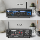 Amplificador de potencia estéreo negro PYLE-HOME PTA4