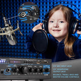 Amplificador de potencia estéreo negro PYLE-HOME PTAU55