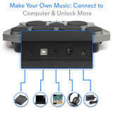 Kit de Batería Eléctrica con Altavoz Gris PYLE-PRO PTED06