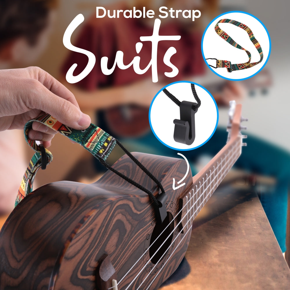 Ukelele soprano de madera maciza PYLE-PRO PUKT5580