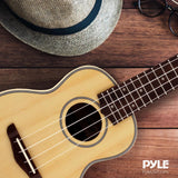 Ukulele estándar 4 cuerdas Madera PYLE-PRO PUKT65