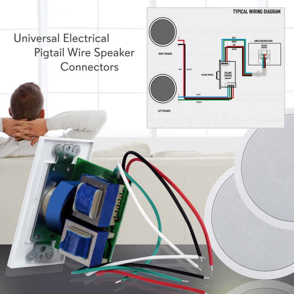 Parlante Soporte de pared Control de Volumen PYLE-HOME PVC1