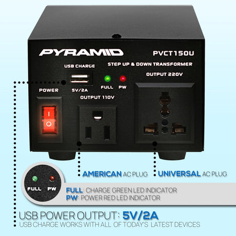 Transformador de voltaje de 50 vatios PYRAMID PVCT150U
