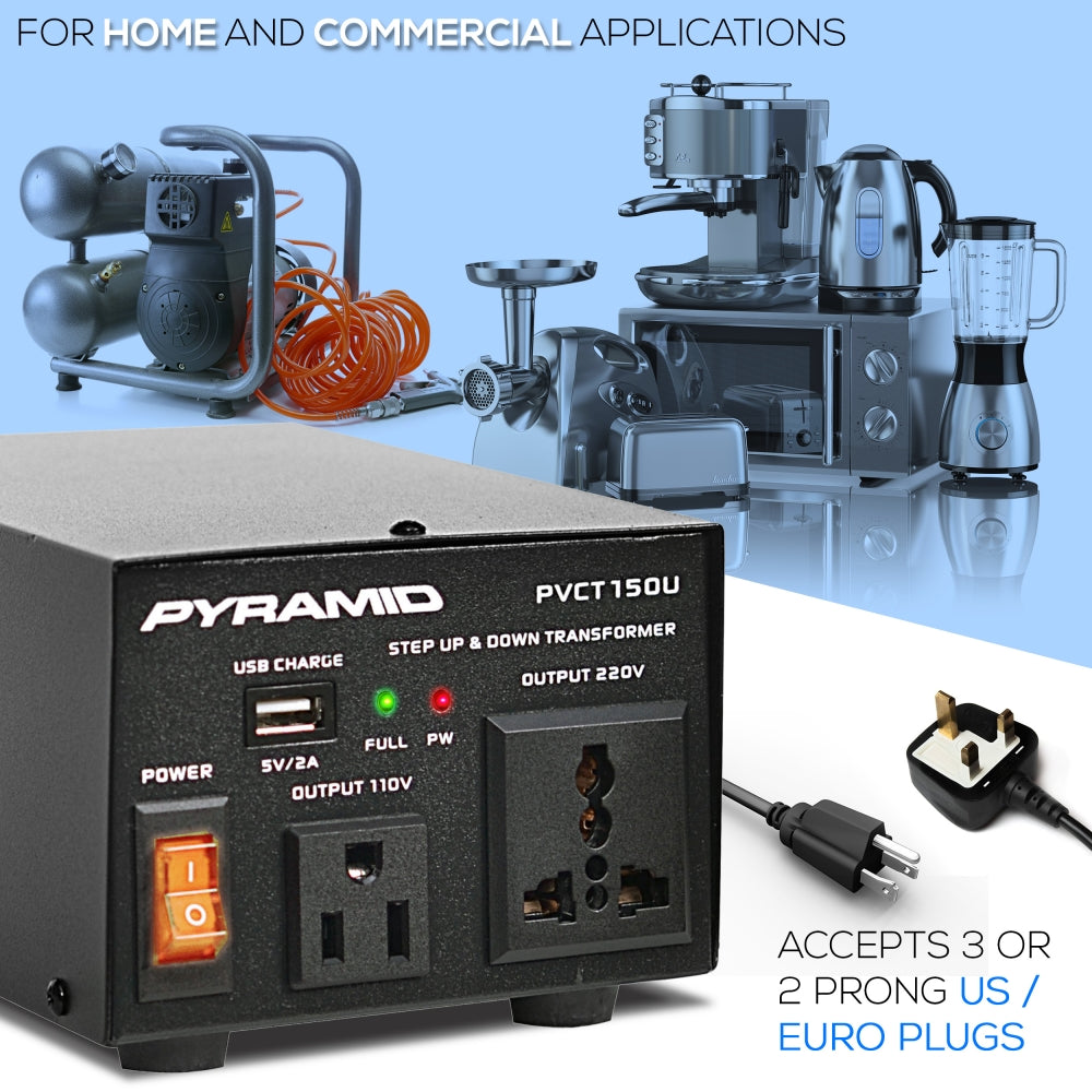 Transformador de voltaje de 50 vatios PYRAMID PVCT150U