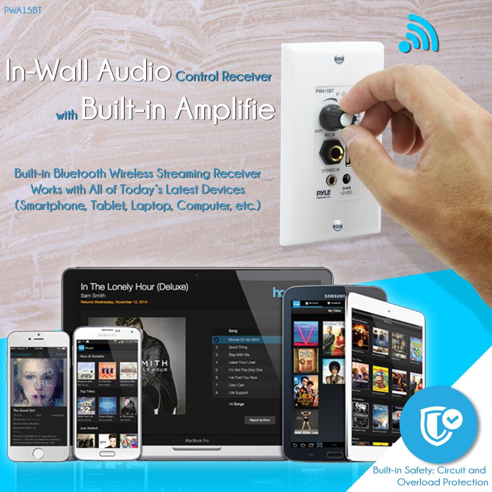 Parlante amplificadora de sonido para pare PYLE-HOME PWA15BT