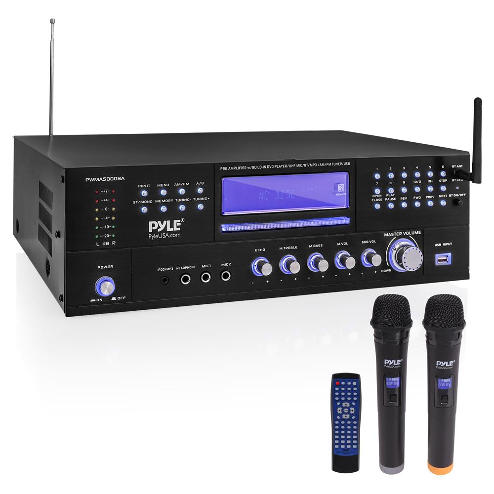 Amplificador de micrófono inalámbrico PYLE-PROPWMA5000BA
