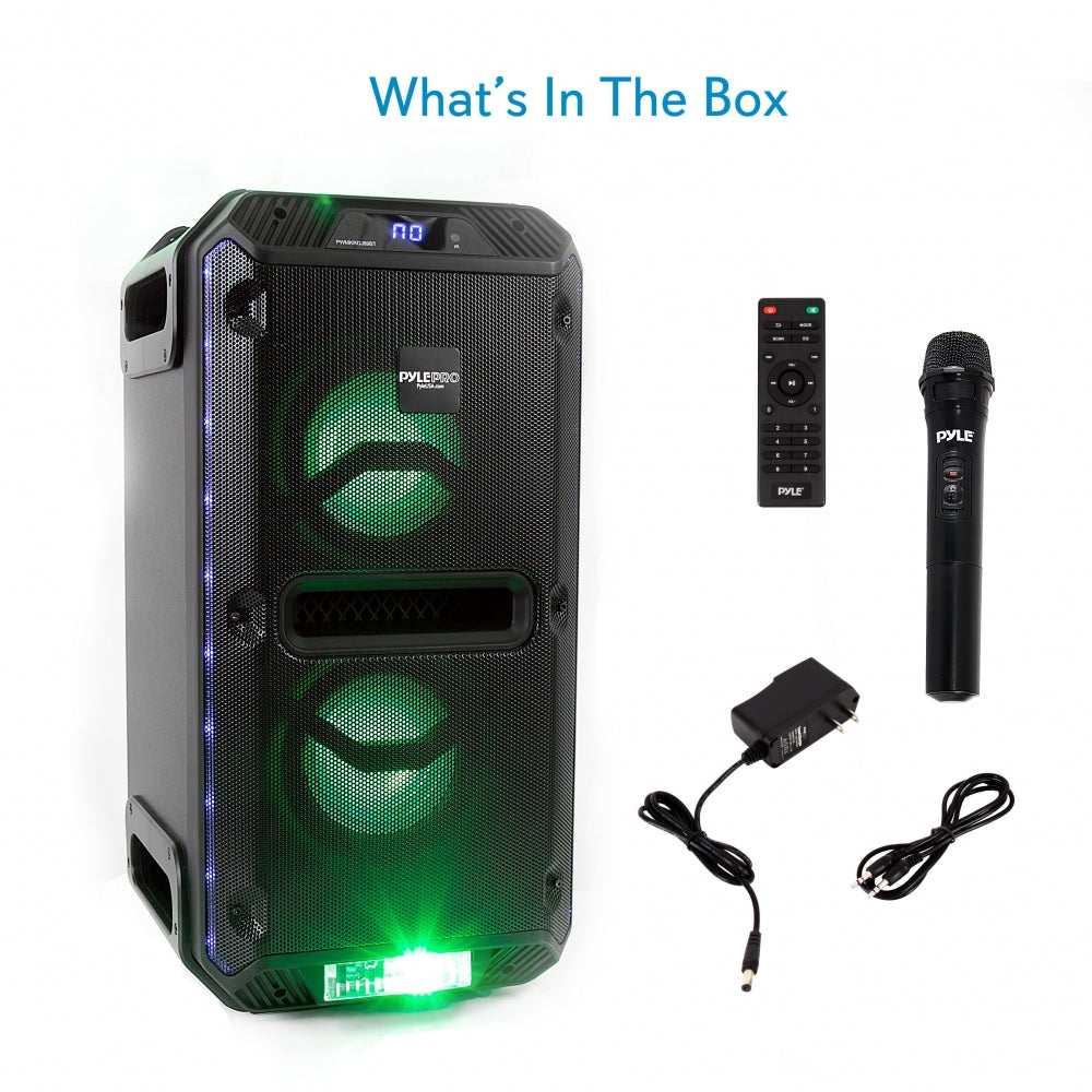 Parlantes Portátiles y micrófono PYLE-PRO PWMKRDJ89BT
