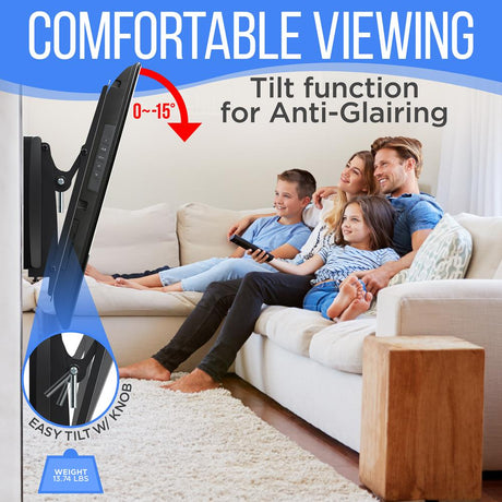Soporte de montaje para TV color negro PYLE-HOME PYWM24