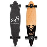 Skateboards de madera color negro SERENELIFE SL7SBBK
