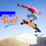 Skateboards de madera color negro SERENELIFE SL7SBBK