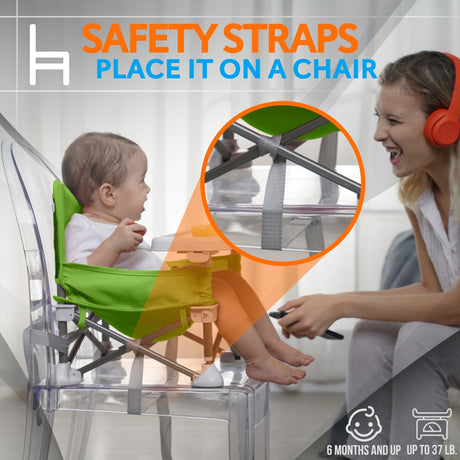 Asiento elevador para bebé-SLBS66G (verde)