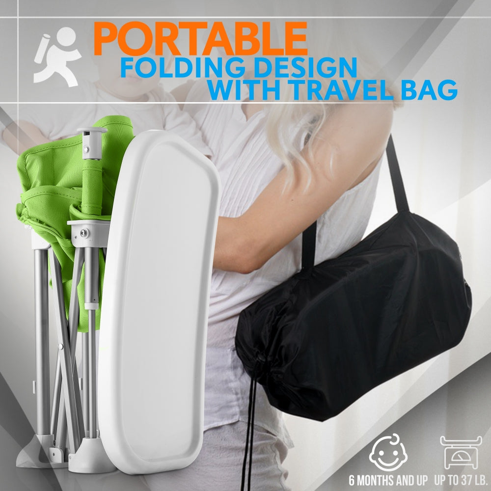 Asiento elevador para bebé-SLBS66G (verde)