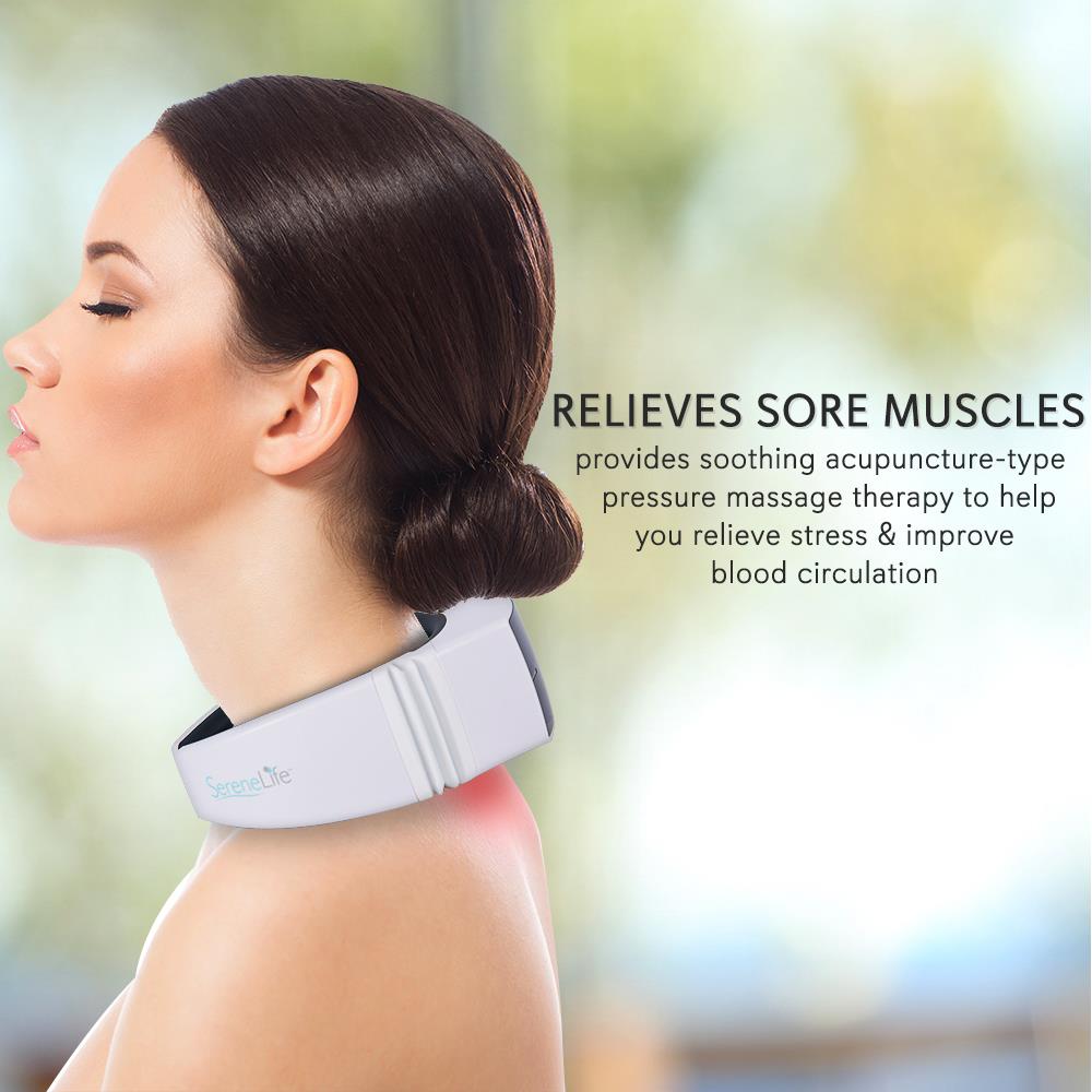 Masajeador de cuello inteligente SERENELIFE SLNKMSG90.5