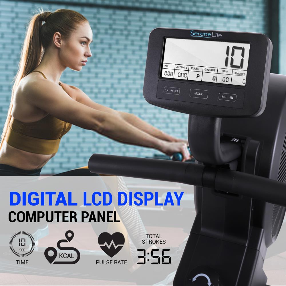 Máquina de remo para entrenamiento SERENELIFE ‎SLRWMC60